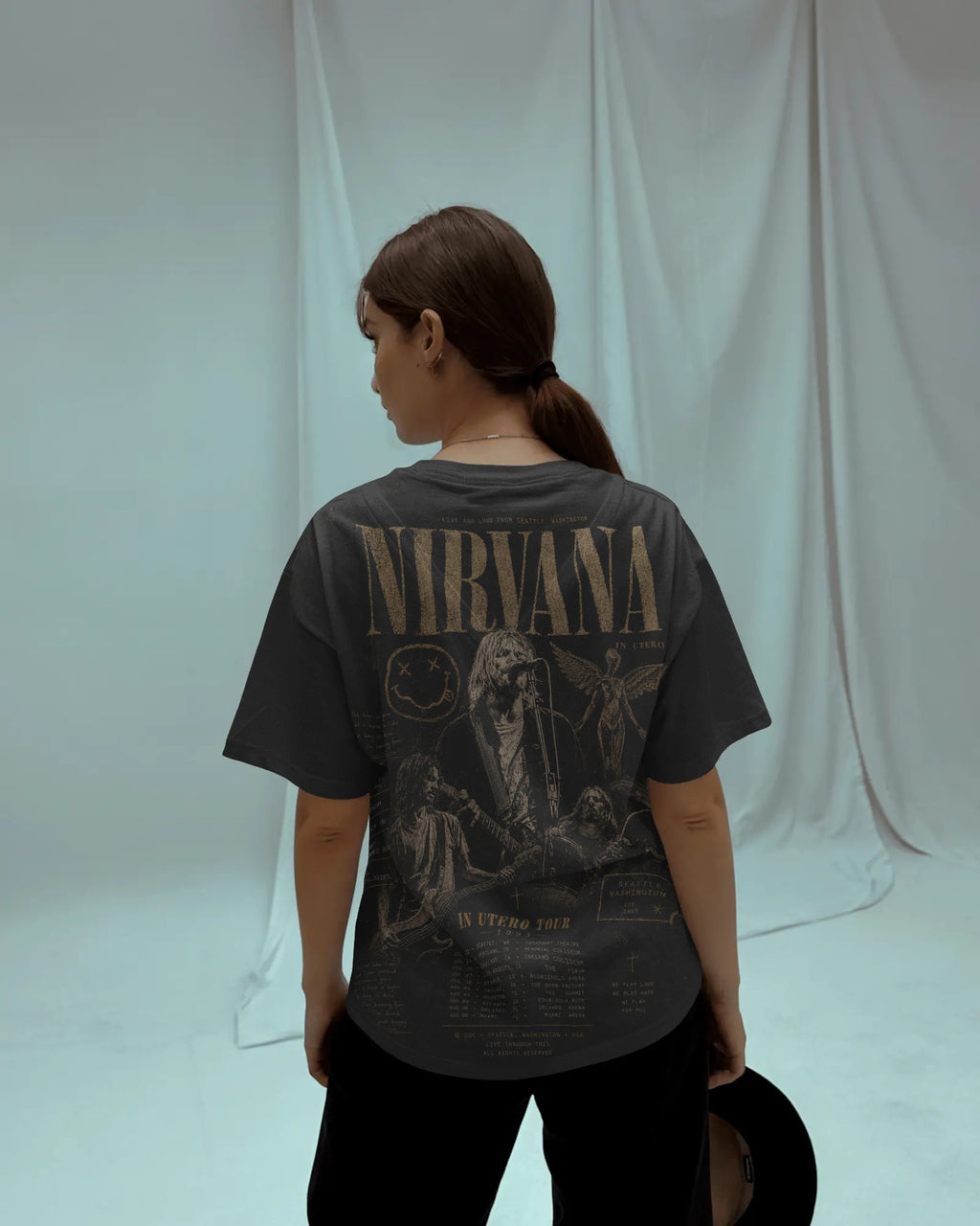 Unisex AOP Nirvana Oversized Tee